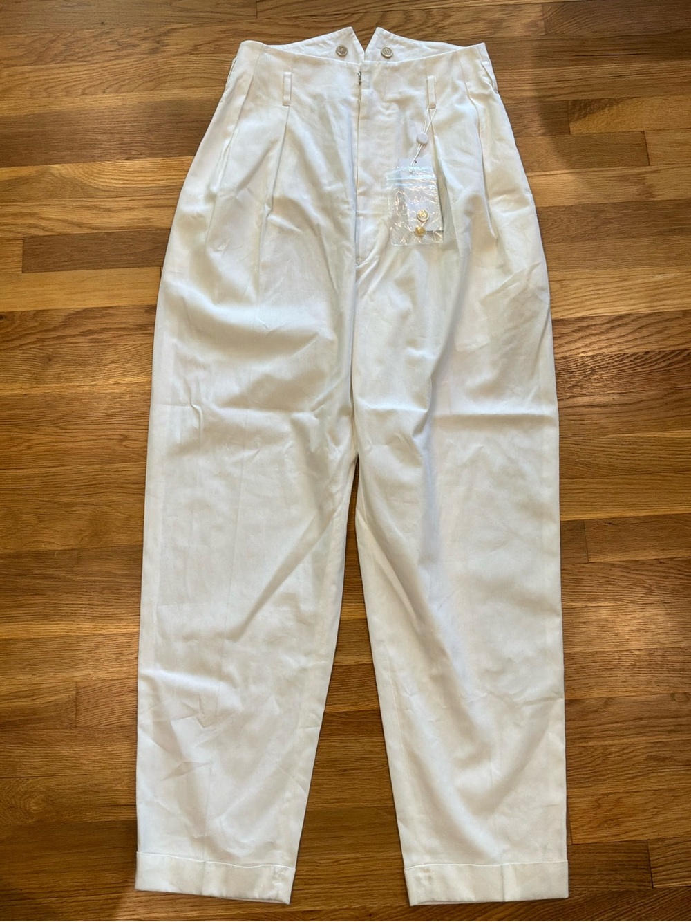 Maison Margiela Ivory Trousers. Artisanal Couture. IT40
